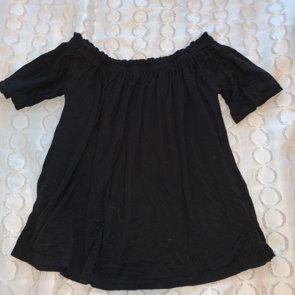 Black Off-The-Shoulder Top